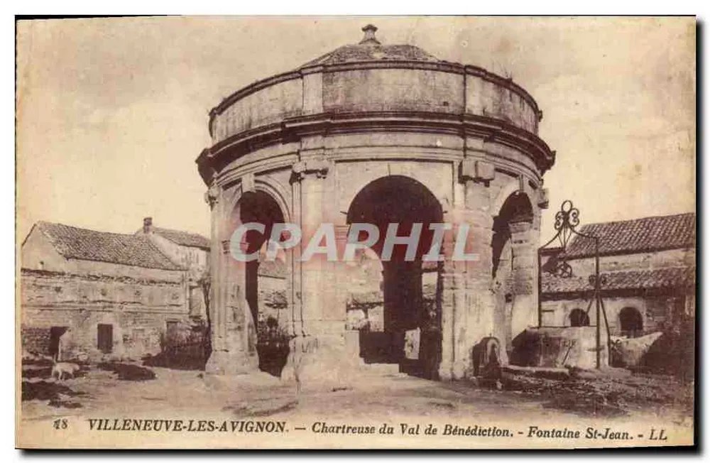 Villeneuve-lès-Avignon — Chartreuse du Val de Bénédicton — Fontaine Saint-Jean — LL - Vorderseite