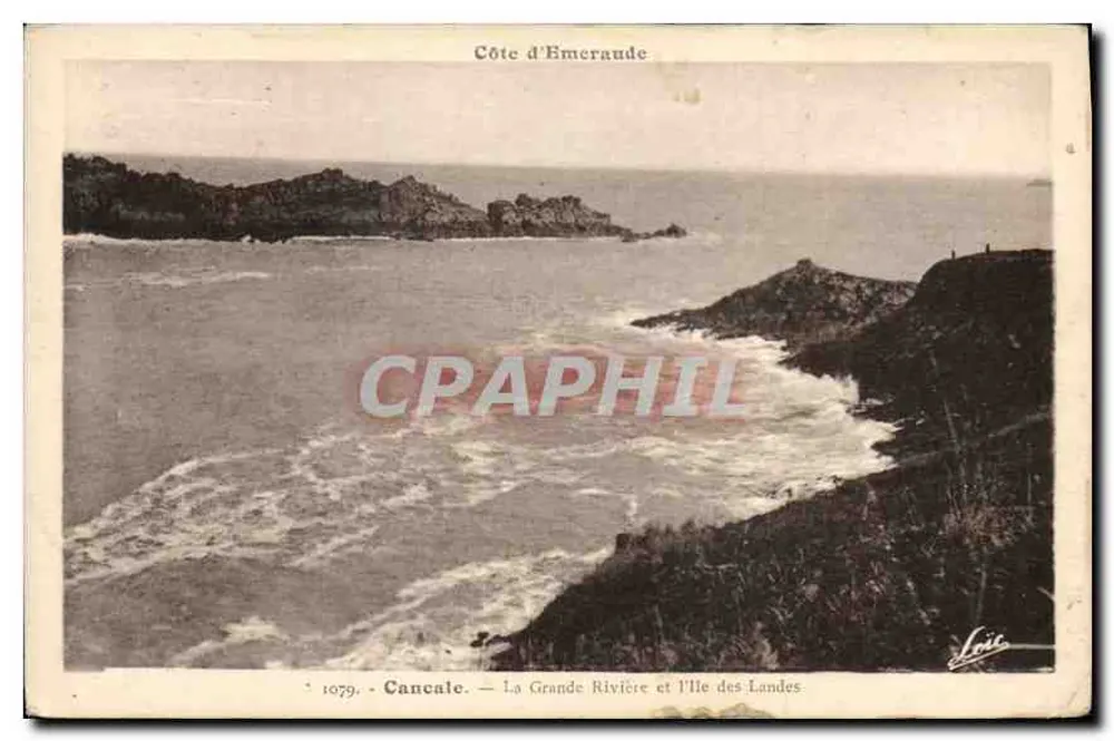 Côte d'Emeraude — Die Grande Rivière und die Île des Landes — Cancale — Nr. 1079 — Verlag Loïc - Vorderseite