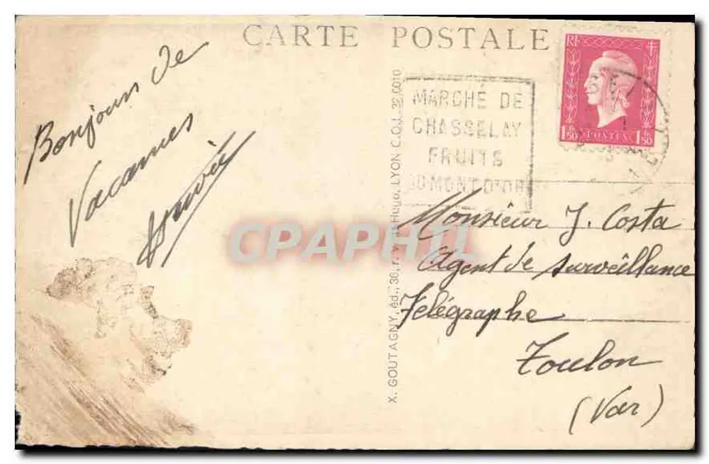 LYON. — 87. — Abside de Fourvière — Reivax - Verso