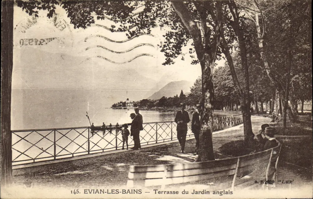 EVIAN-LES-BAINS — Terrasse des Englischen Gartens — B. E. E. « Luc » - Vorderseite