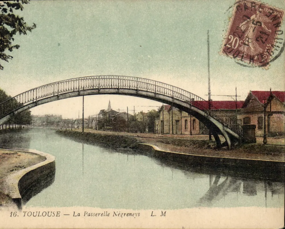 Toulouse — La Passerelle Négrenyès — L. M. - Anverso