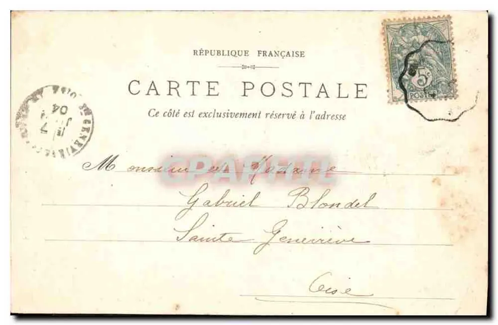 Compiègne — A Abside de São Antônio — E. D. Compiègne, n°9 - Verso