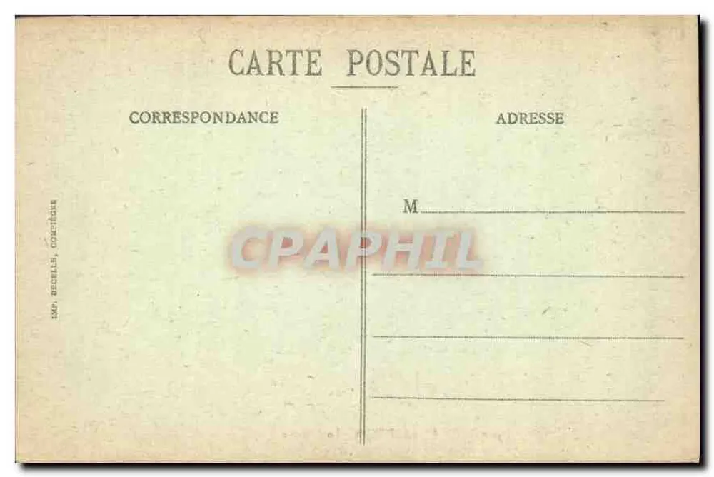 PierreFonds - O Castelo — editor Décelle, número de série não visível - Verso