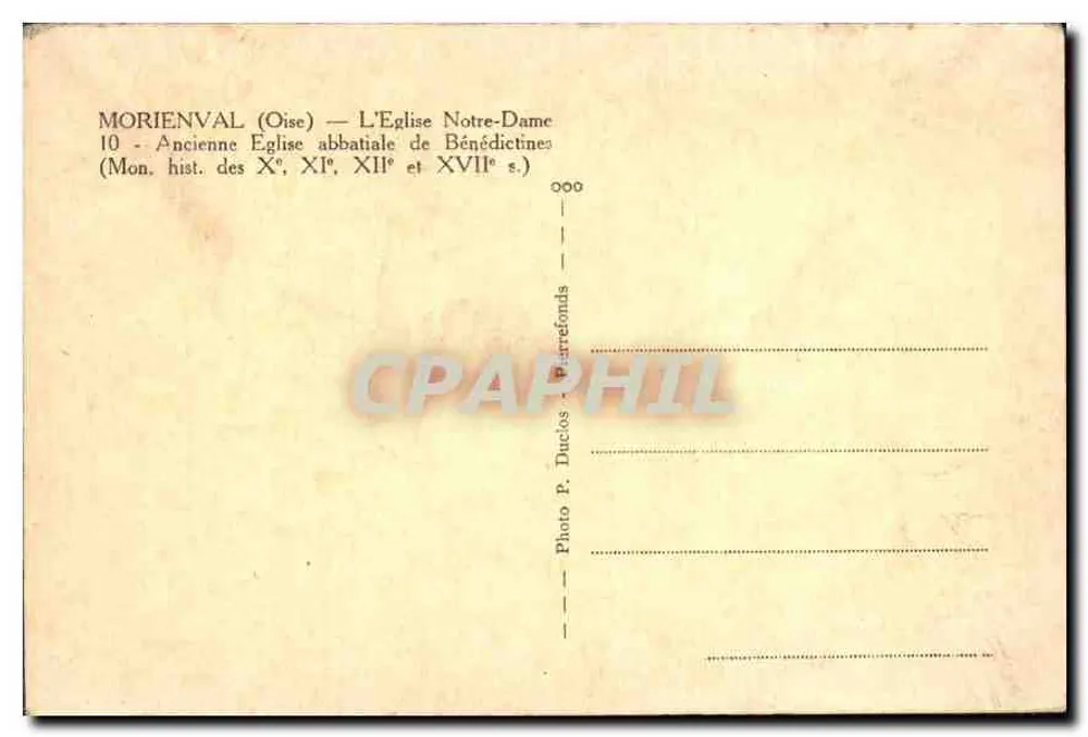मोरिएंवाल (ओइस) — नोट्र-डेम के चर्च — पुराना बेनेडिक्ट आब्बाद चर्च - पीछे