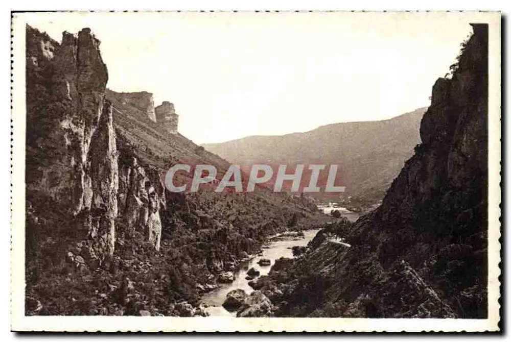Tarn-Gorges (Lozère) — Ansicht vom Belvédère du Pas de Souci — Phot. Pombier Macon - Vorderseite
