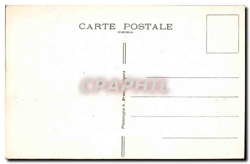 LANNION (C.-du-N.) — Rue Geoffroy-de-Pontblanc — Alte Häuser. A. B. - Rückseite