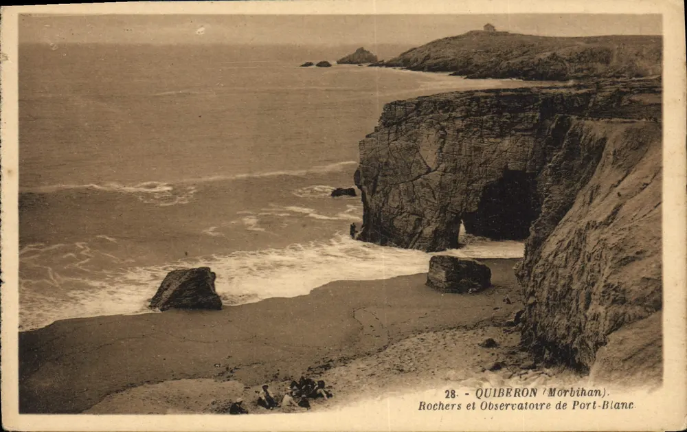Felsen und Observatorium von Port-Blanc — Quiberon (Morbihan) — G. Artaud, Verlag, Nantes - Vorderseite