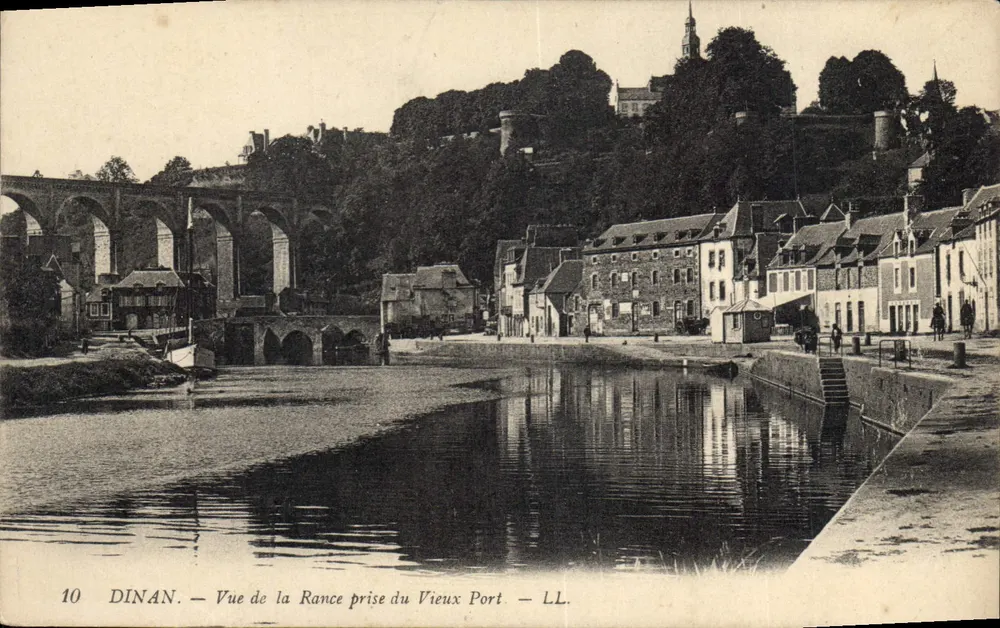 Dinan — Ansicht der Rance vom Alten Hafen — LL. n°10 - Vorderseite