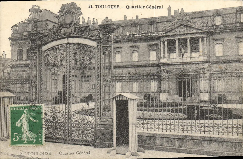 Toulouse — Quartel Geral — Édition J. Léon-Béchel - Frente