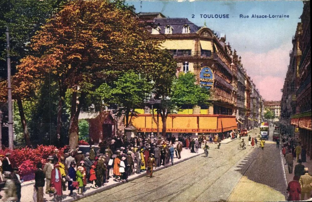Toulouse — Rue Alsace-Lorraine — Edição J. Bouzin - Frente