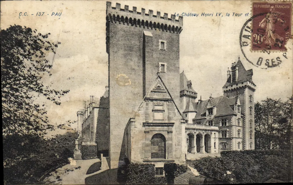 Château Henri IV, die Turm und — Pau — C.C. 137 - Vorderseite