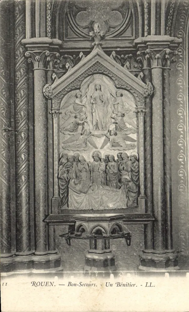 Rouen — Bon-Secours — Um Bénitier — LL. - Frente