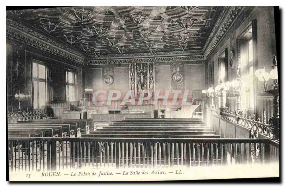 Rouen — Das Palast der Justiz — Der Saal der Assisen — LL. - Vorderseite