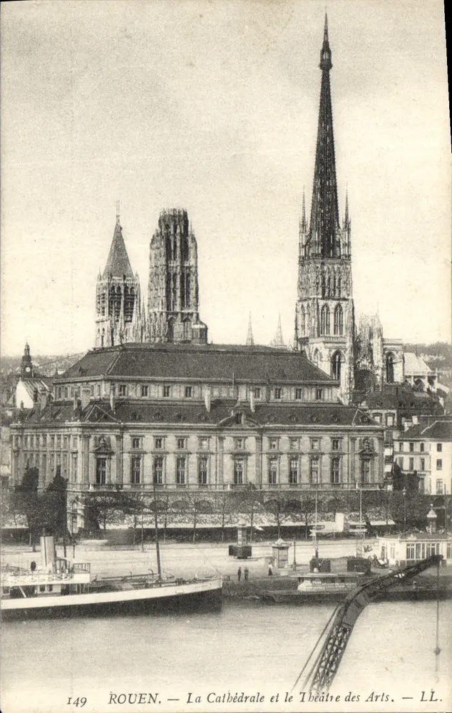 Rouen — Die Kathedrale und das Theater der Künste — LL. n° 149 - Vorderseite
