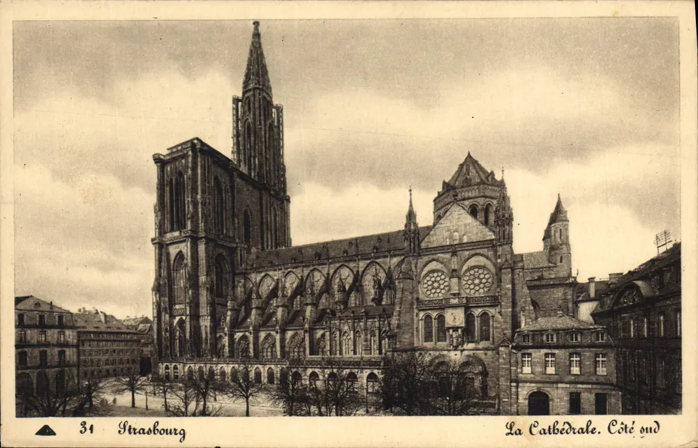 Estrasburgo — A Catedral. Lado sul — CH DES ARTS PHOTOGRAPHIE STRASBOURG - Frente