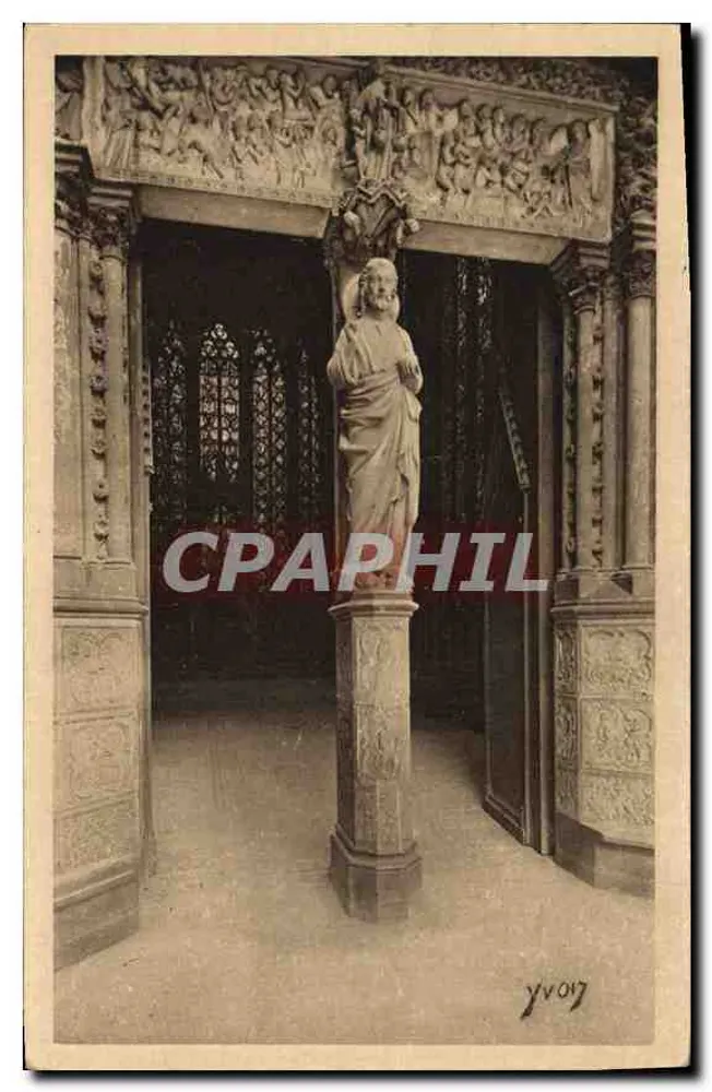 Sainte-Chapelle — Porta alta — Edição de Arte YVON, Paris - Frente
