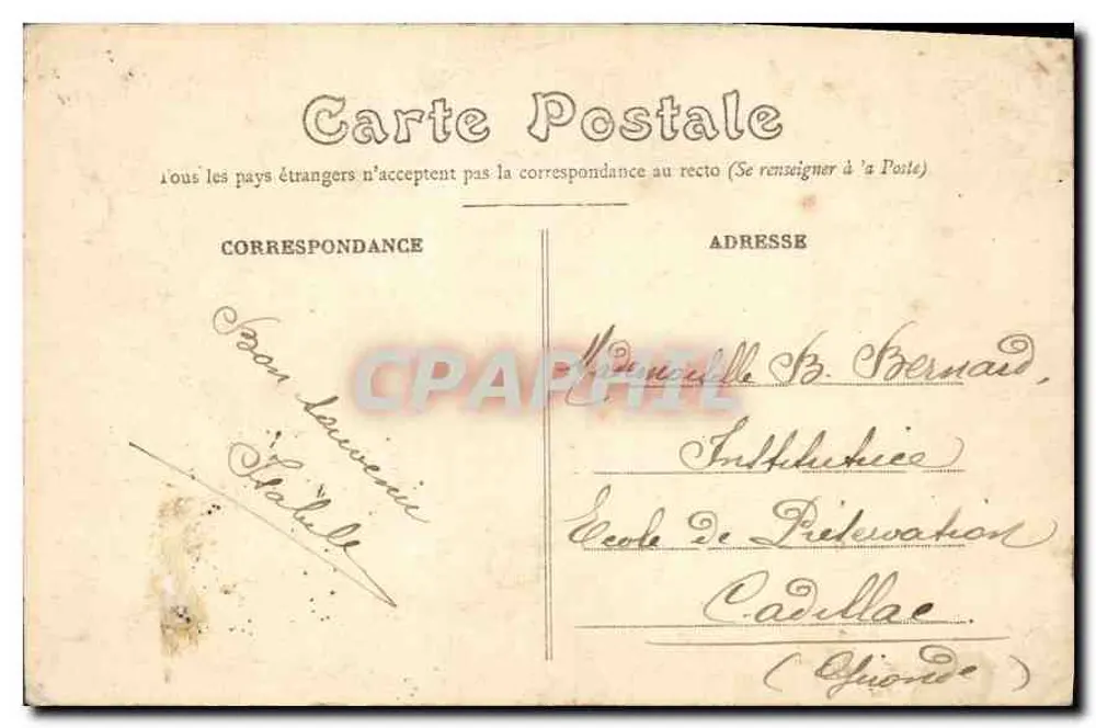 Rennes — Vista Geral — E. Mary-Russelière editora n°1001 - Verso