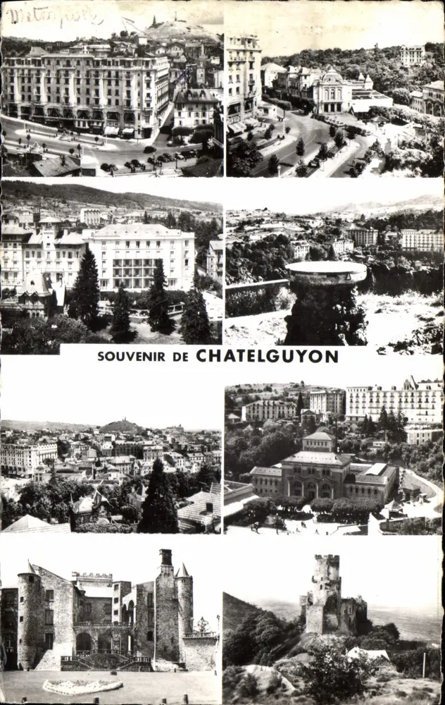 Châtelguyon — Erinnerung an Châtelguyon — Real Photo - Vorderseite