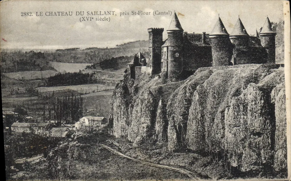 Schloss Saillant, nahe St-Flour (Cantal) — 16. Jahrhundert — unbekannter Verlag, Nr. 2882 - Vorderseite