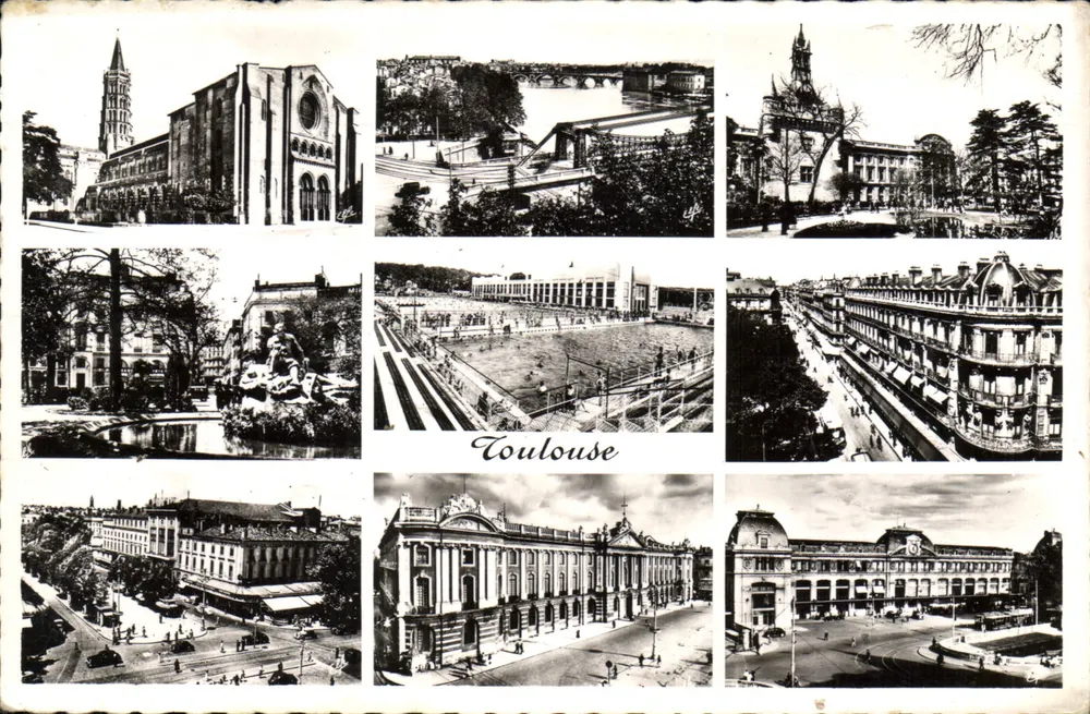 Toulouse — vista panorâmica — Editado por Labouche, n° 449 - Frente