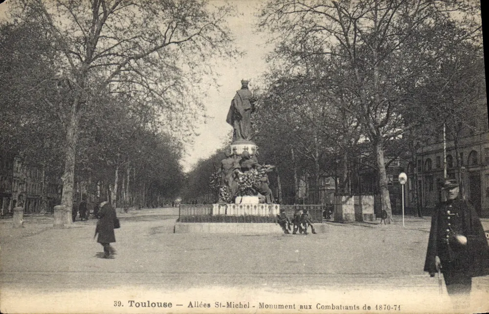 Toulouse — Allées St-Michel — Denkmal für die Kämpfer von 1870-74 - Vorderseite