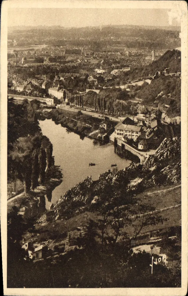 Besançon (Doubs) — Vista do Doubs em Tarragoz — Edições d'Art, Paris - Frente