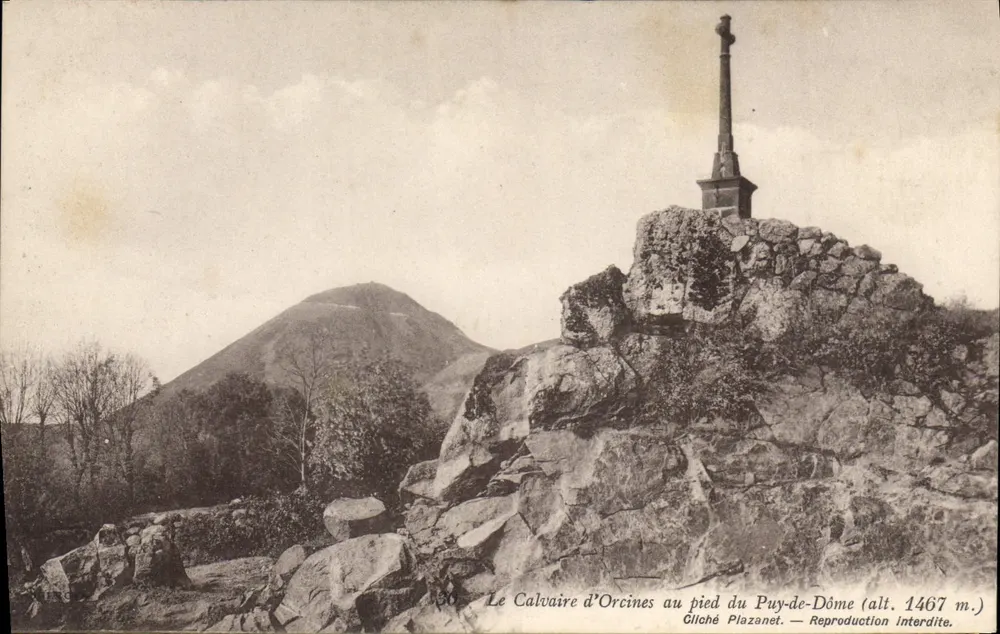 Der Calvarienberg von Orcines am Fuße des Puy-de-Dôme — Gliché Plazanet — Nr. 60 - Vorderseite