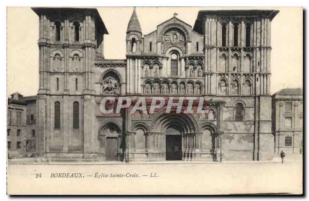 Bordeaux — Igreja de Santa Cruz — LL. - Frente