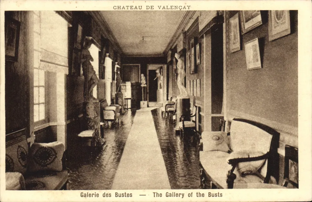 Schloss Valençay — Galerie der Büsten — Imp. Braun, Paris - Vorderseite