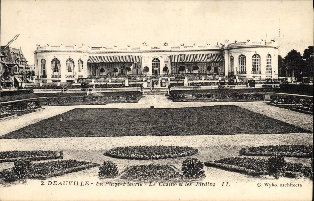 Deauville - La Plage-Fleurie - Das Casino und die Gärten — G. Wybo, Architekt - Vorderseite