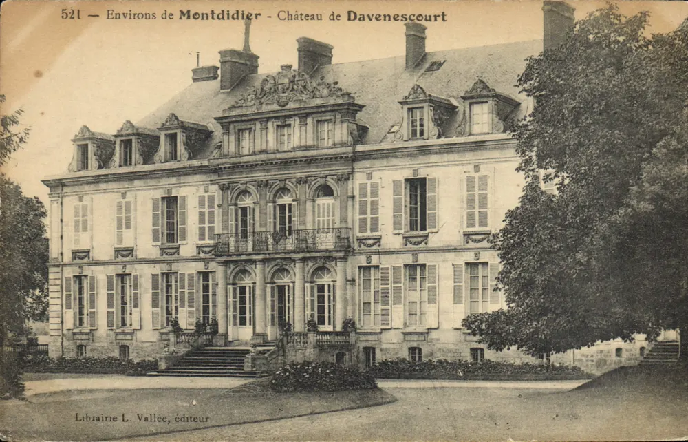 Vizinhança de Montdidier — Castelo de Davenescourt — Livraria L. Vallée, editor - Frente