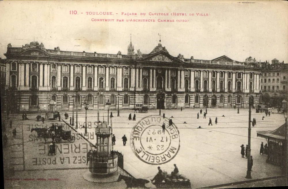 Toulouse - Fassade des Capitols (Stadthaus) - Von Architekt Cammas gebaut (1750) - Vorderseite