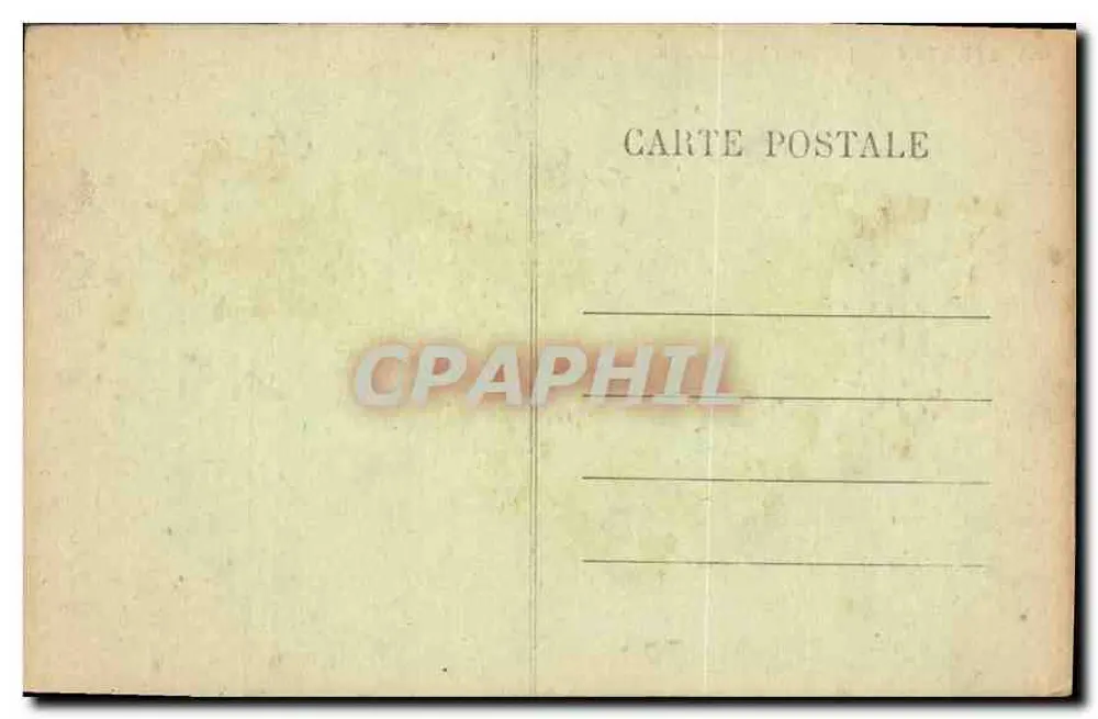Étretat — O Buraco do Homem — Editor desconhecido, n° 654 - Verso