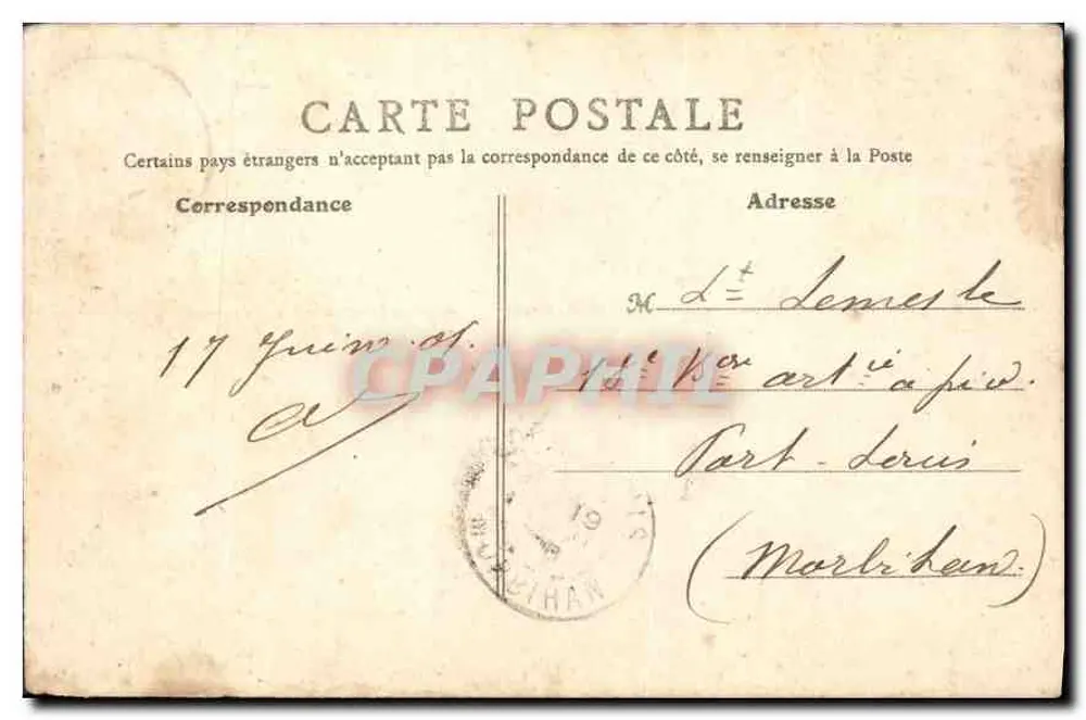 Nevers - A Porta do Croux — editor B.F., Paris, n°43 - Verso
