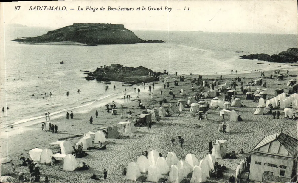 Saint-Malo — Ansicht der Plage de Bon-Secours und des Grand Bey — LL. - Vorderseite
