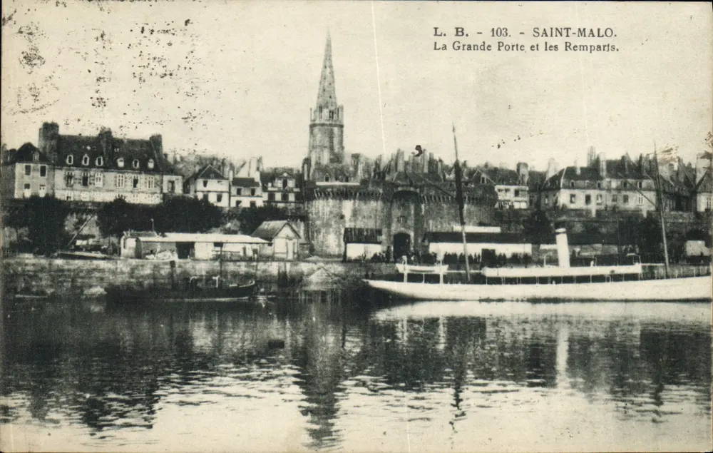 Saint-Malo — La Grande Porte und die Mauern — L.B. n°103 - Vorderseite