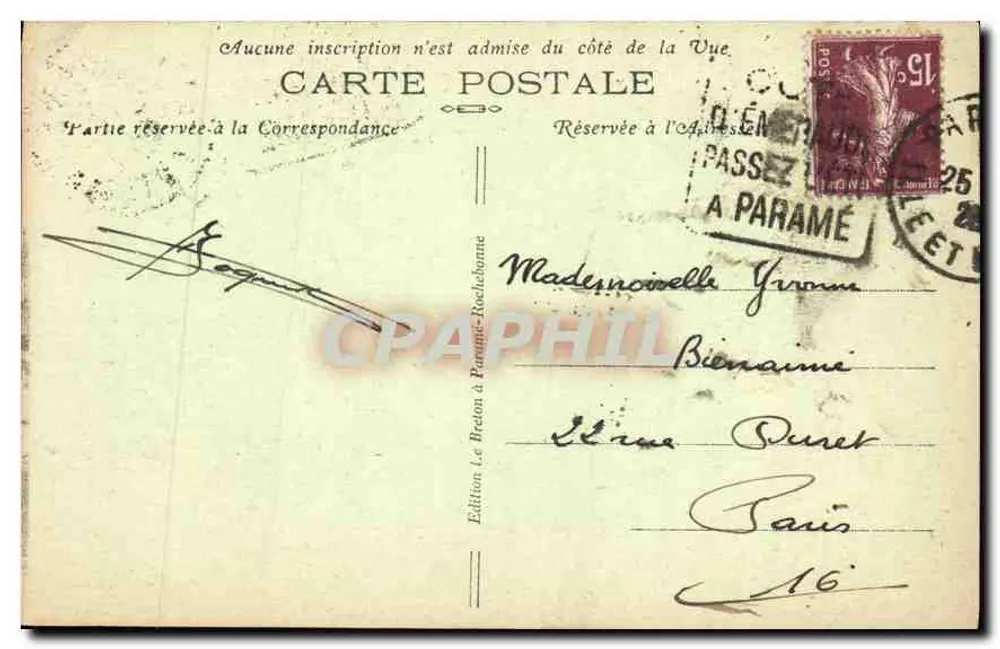 Saint-Malo — La Grande Porte und die Mauern — L.B. n°103 - Rückseite