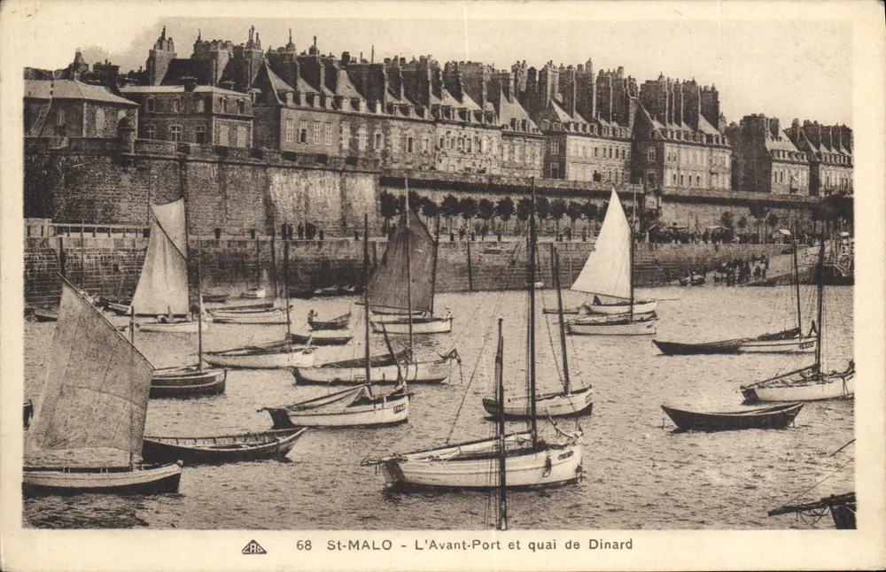 St-Malo - Der Avant-Port und der Hafen von Dinard — Serie 68, Verlag A.R.C. - Vorderseite