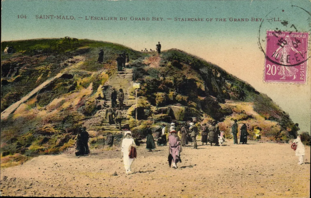 Saint-Malo — Die Treppe des Grand Bey — Éditeur : LL, Nr. 104 - Vorderseite
