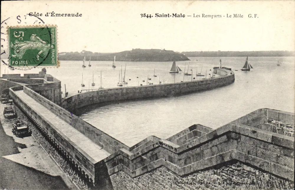 Saint-Malo — Die Mauern - Der Môle — G.F. — Küste der Smaragde - Vorderseite