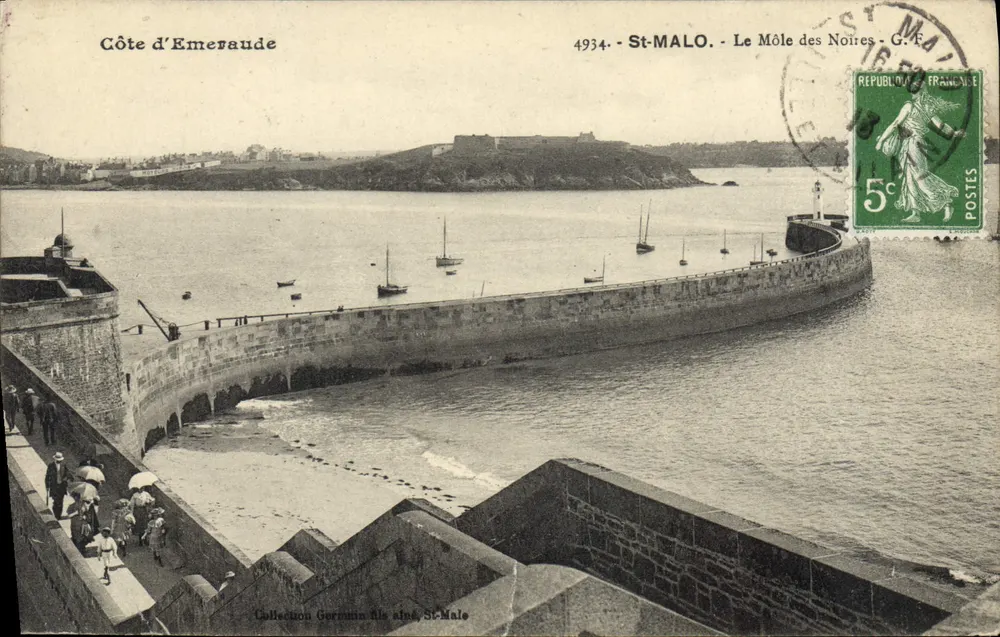 St-Malo - Le Môle des Noires — Côte d'Émeraude — Sammlung Gerrutin fils, St-Malo - Vorderseite