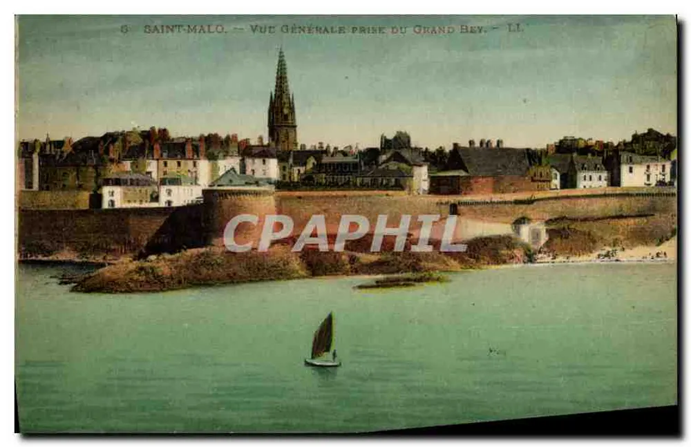Saint-Malo — Allgemeine Ansicht vom Grand Bey — LL - Vorderseite
