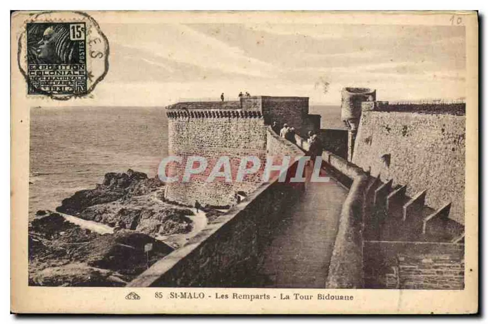 St-Malo - Die Mauern - Die Bidouane-Turm — Verlag: A. P. de la République - Vorderseite