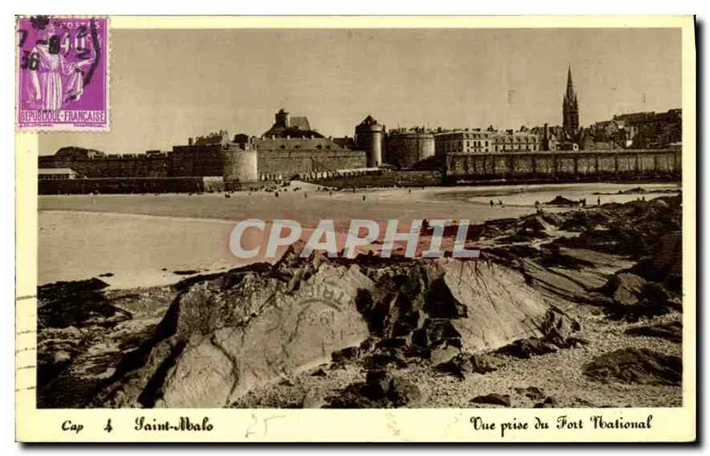 Saint-Malo — Blick vom Fort National — Cap 4 - Vorderseite