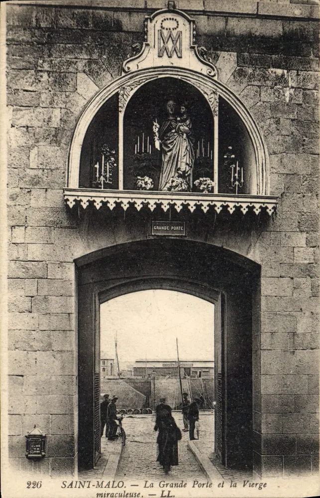 Saint-Malo — La Grande Porte und die Marienstatue — LL, n°226 - Vorderseite