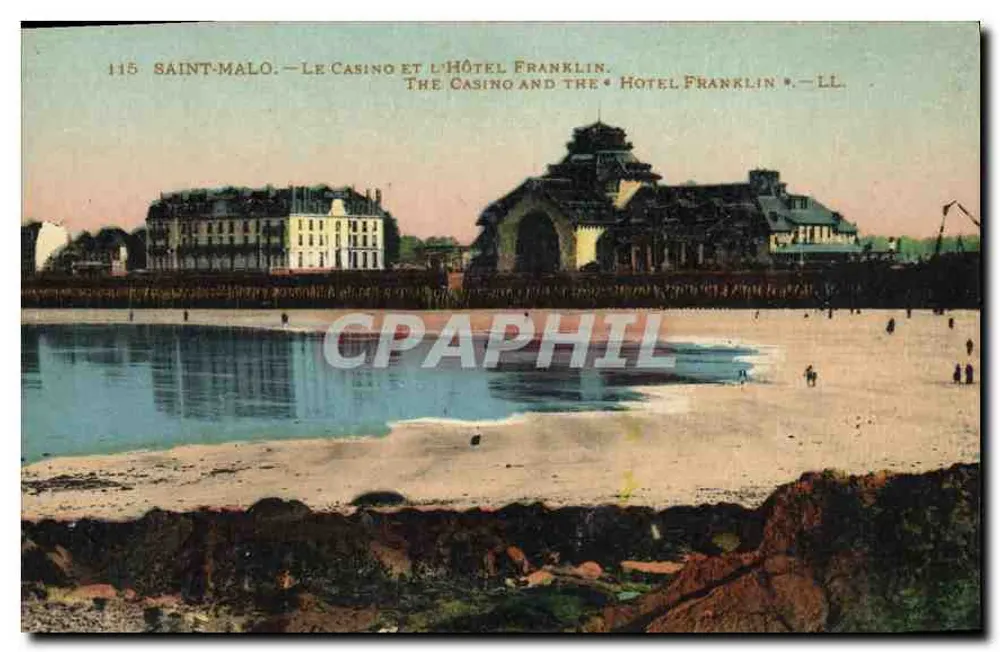 Saint-Malo — Das Casino und das Hotel Franklin — LL - Vorderseite