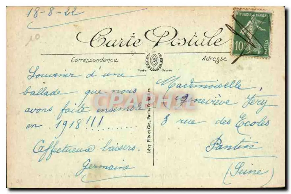 Saint-Malo — Promenade des Remparts zu Notre-Dame — Verlag I.L. n°32 - Rückseite