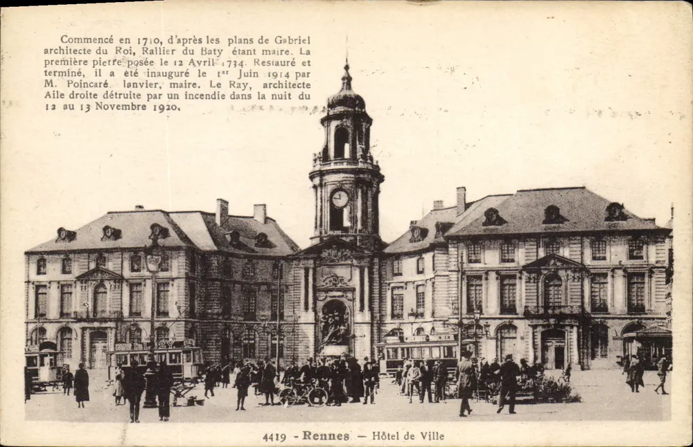 Rennes — Rathaus — 4419 - Vorderseite