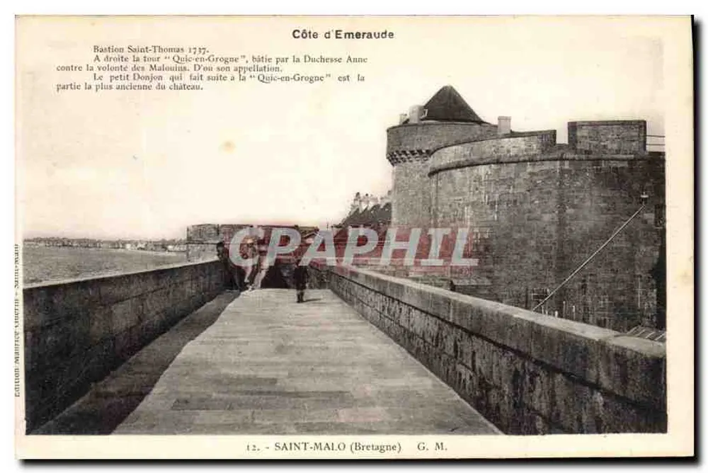 Emeraude-Küste — Bastion Saint-Thomas 1737 — Editions G. M. Nr. 12 - Vorderseite