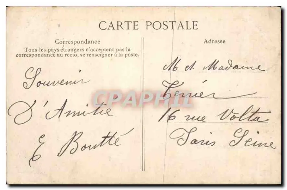 Saint-Malo — O Castelo - A Praia — The Castle - The Beach — Côte d’Emeraude, C. 429 - Verso